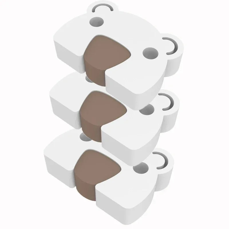 Baby Safety Door Stopper – Cartoon Bear EVA Finger Guard Baby Door Stopper PLUSH 3Pcs