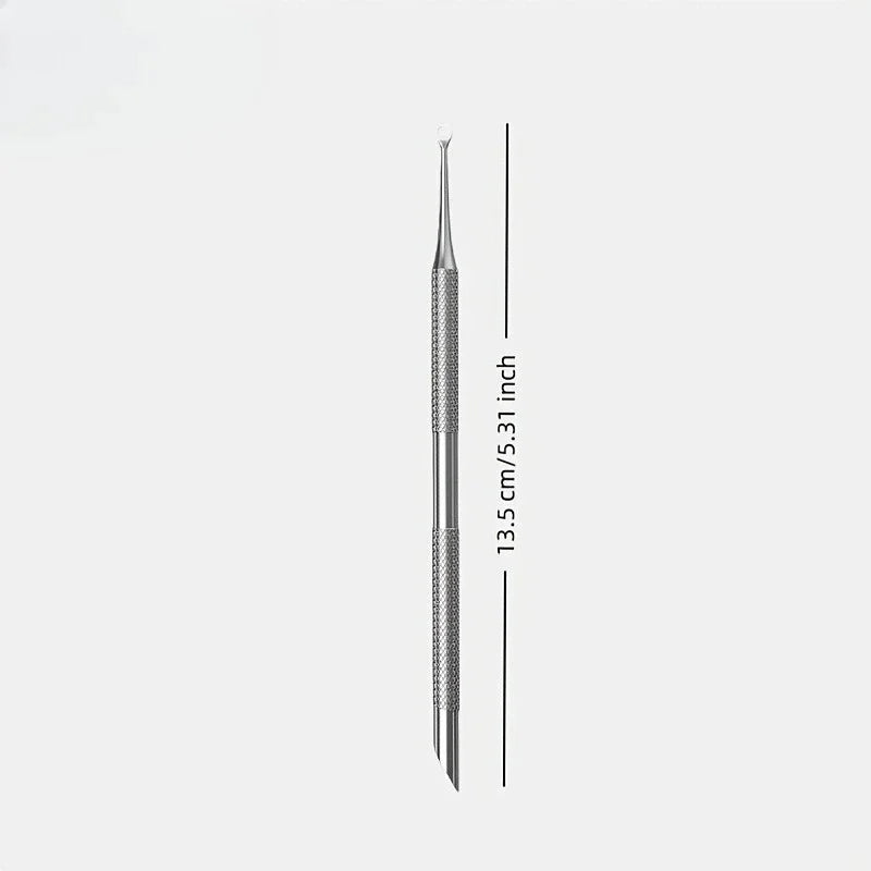 Professional Nail Cuticle Trimmer & File Set – 2pcs Stainless Nail Grooming Set PLUSH