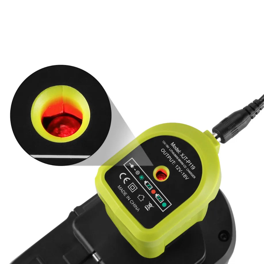 ZUIDID P117 P119 Charger for Ryobi 12–18V Ni-CD Ni-MH Li-ion Power Tool Charger PLUSH