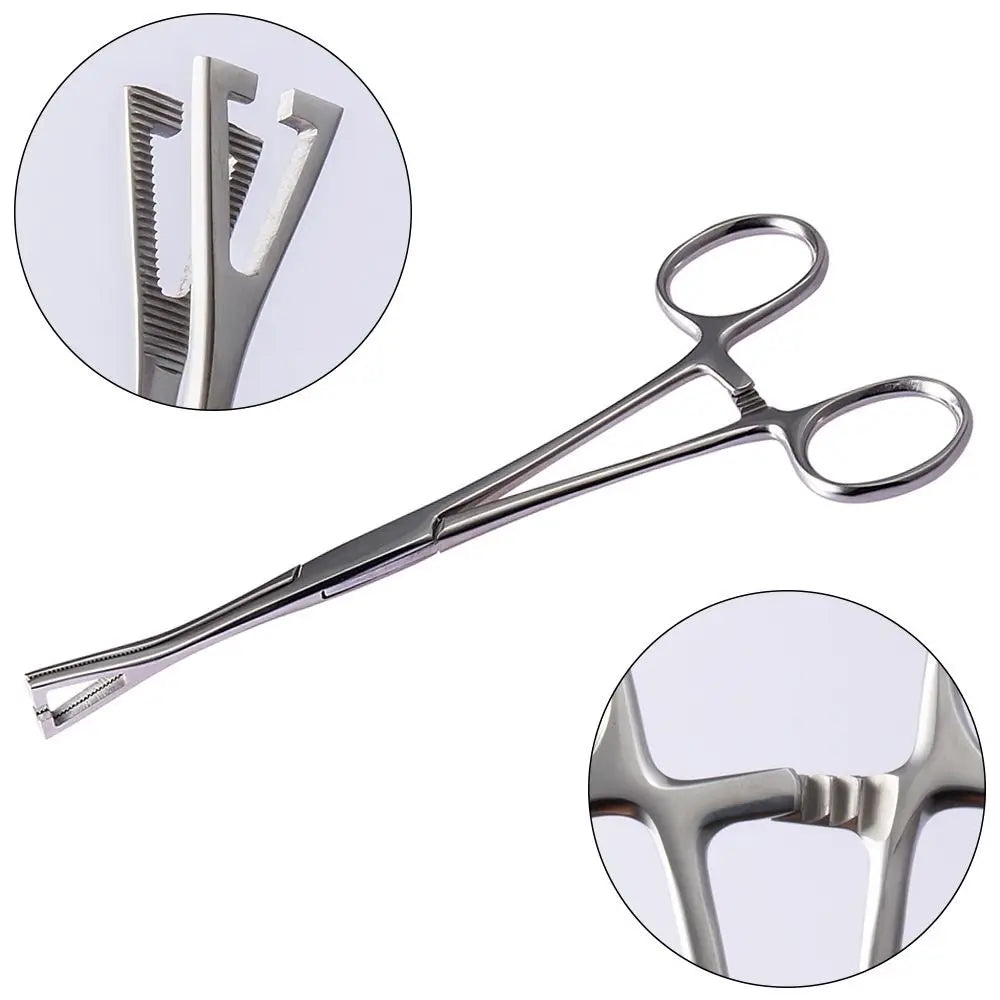Stainless Steel Piercing Clamps – Round & Triangle Forceps Piercing Forceps Clamp PLUSH