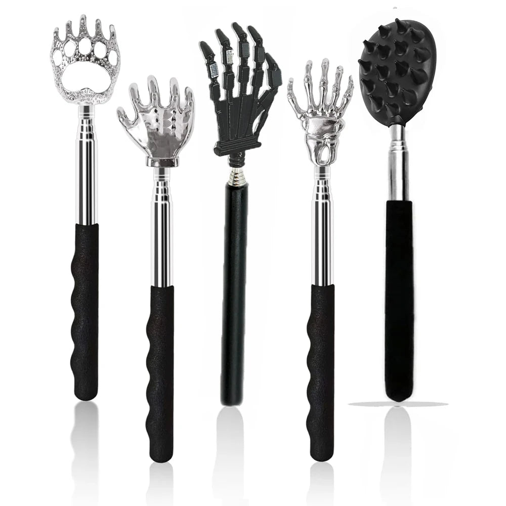 Telescopic Back Scratcher – Extendable Metal Claw Massager Back Scratcher Tool PLUSH