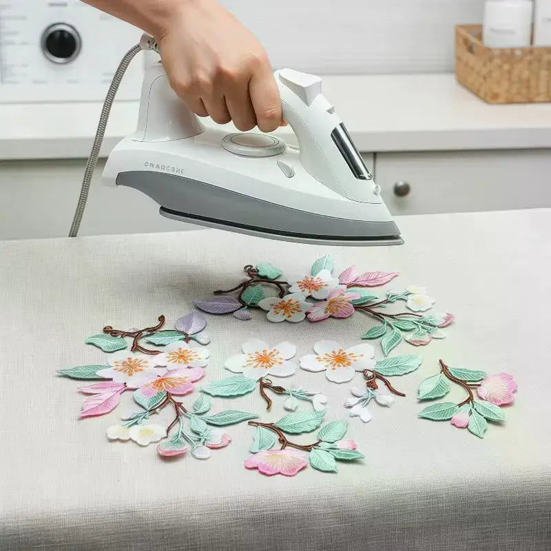 Flower Embroidery Iron-On Patch – DIY Clothes, Bags & Jackets Embroidery Iron-On Patch PLUSH