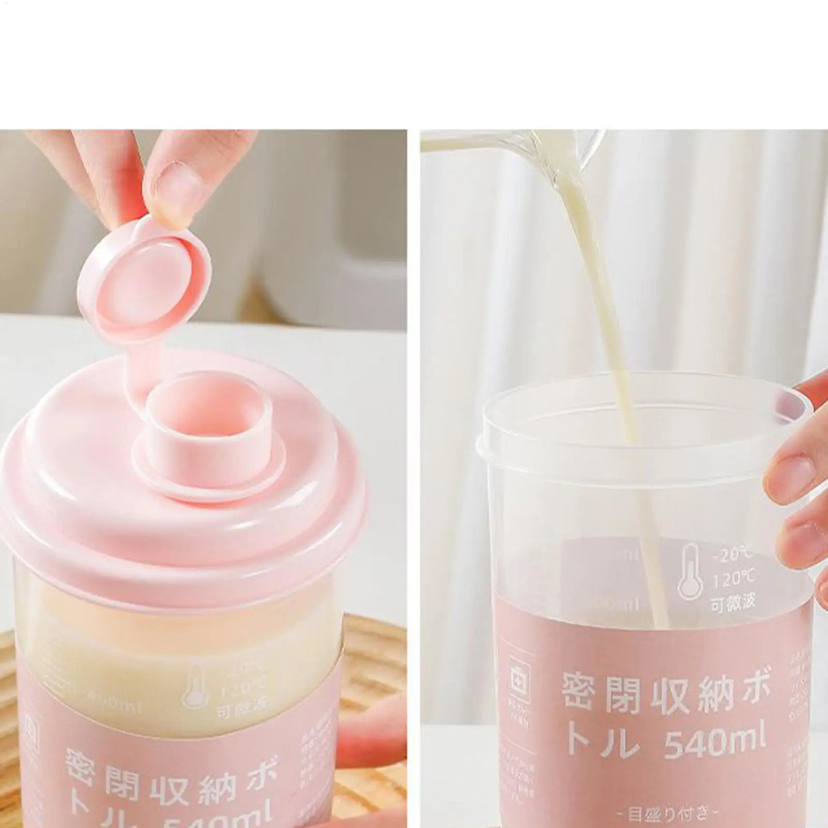 540ml Transparent Leak-Proof Sports Water Bottle with Straw Sports Water Bottle PLUSH