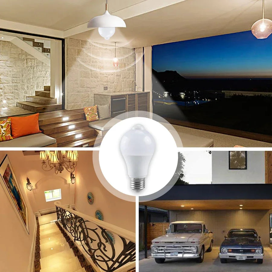 PIR Motion Sensor LED Bulb 12W E27 B22 – Dusk to Dawn Motion Sensor Bulb PLUSH