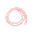 Natural Rose Quartz Round Spacer Beads – DIY Jewelry Making Stone Spacer Beads PLUSH 4mm