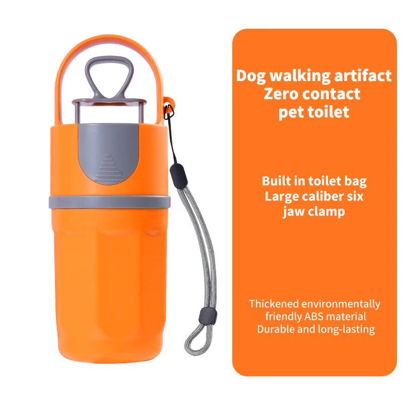 No-Touch Foldable Dog Poop Pickup Tool – Six-Claw Scooper Pooper Scooper PLUSH Orange Red