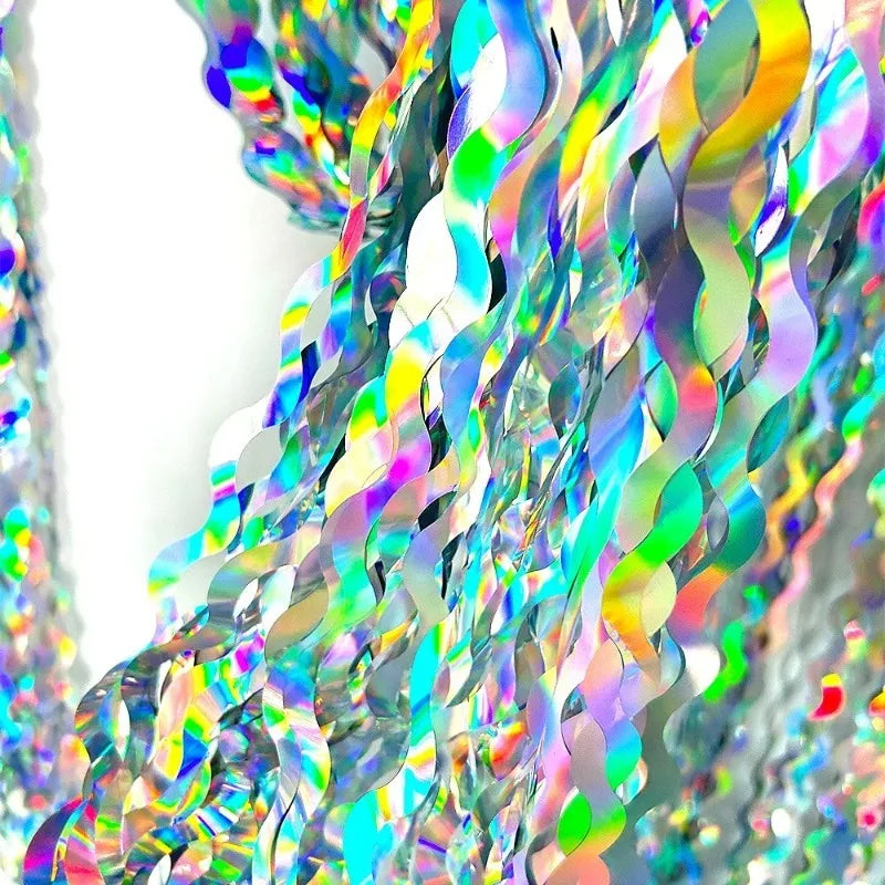 Foil Fringe Curtain Backdrop – Disco Party & Wedding Decor Party Backdrop Curtain PLUSH
