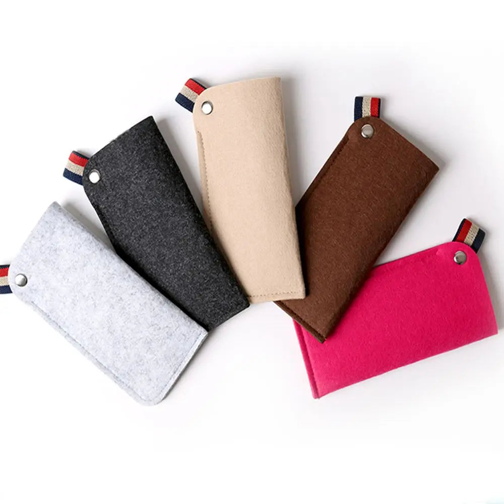 Soft Felt Glasses Bag – Portable Sunglasses Storage Pouch Glasses Storage Bag PLUSH