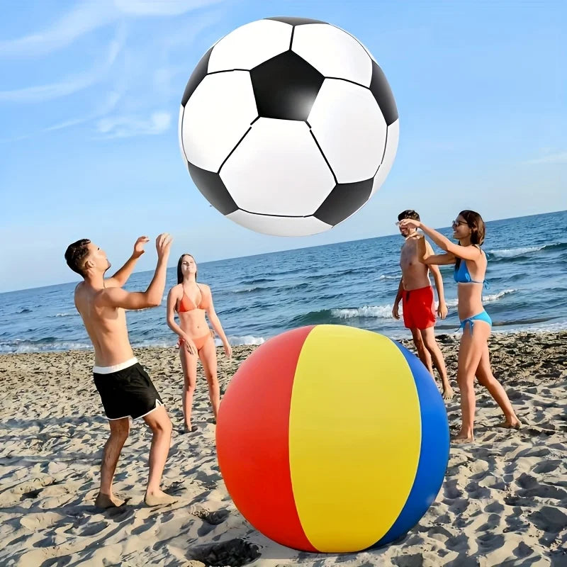 70cm Giant Inflatable Soccer Ball – Beach & Pool Toy Inflatable Ball Toy PLUSH
