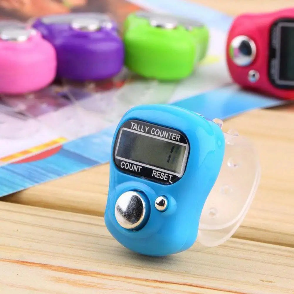 5-Digit LED Finger Ring Tally Counter | Tasbih Clicker Digital Tally Counter PLUSH