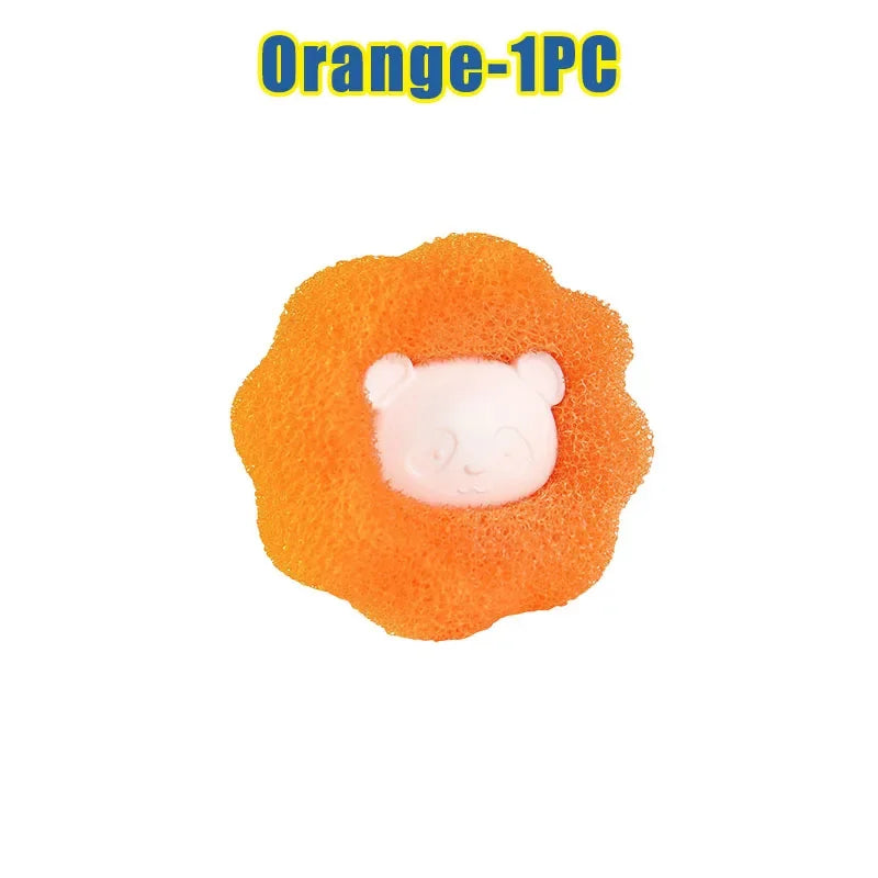 Laundry Washing Balls – Lint & Pet Hair Remover 6pcs Laundry Washing Balls PLUSH Orange 1PC