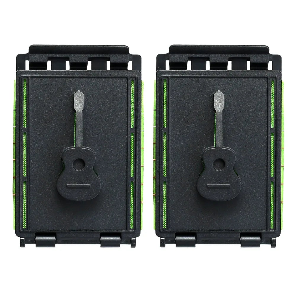 2-Pack Guitar String Cleaner Brush & Fretboard Scrubber Tool Guitar Cleaning Tool PLUSH 2Pcs