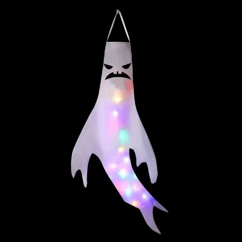 Halloween LED Ghost Hanging Pendant Decoration – Glowing Props Halloween Hanging Decoration PLUSH Ghost
