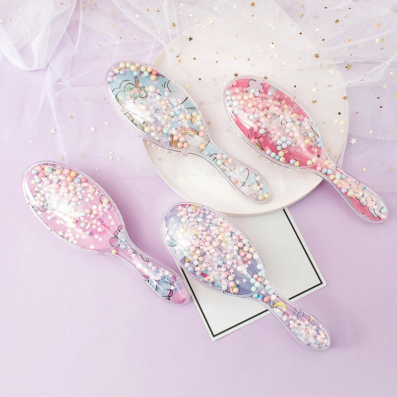 Unicorn Hair Brush – Anti-Static Detangling Massage Comb Detangling Hair Brush PLUSH
