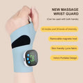 Electric Cordless Wrist Massager – 8 Modes, USB Rechargeable Wrist Massager PLUSH Blue