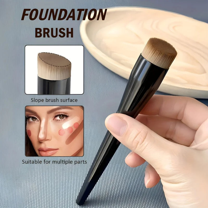 Professional Makeup Brushes – Foundation, Contour & Blush Makeup Brush PLUSH