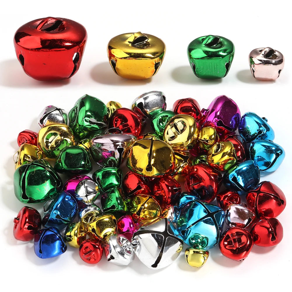 20-30pcs Mixed Color Metal Jingle Bells – Christmas & DIY Jewelry DIY Craft Bells PLUSH