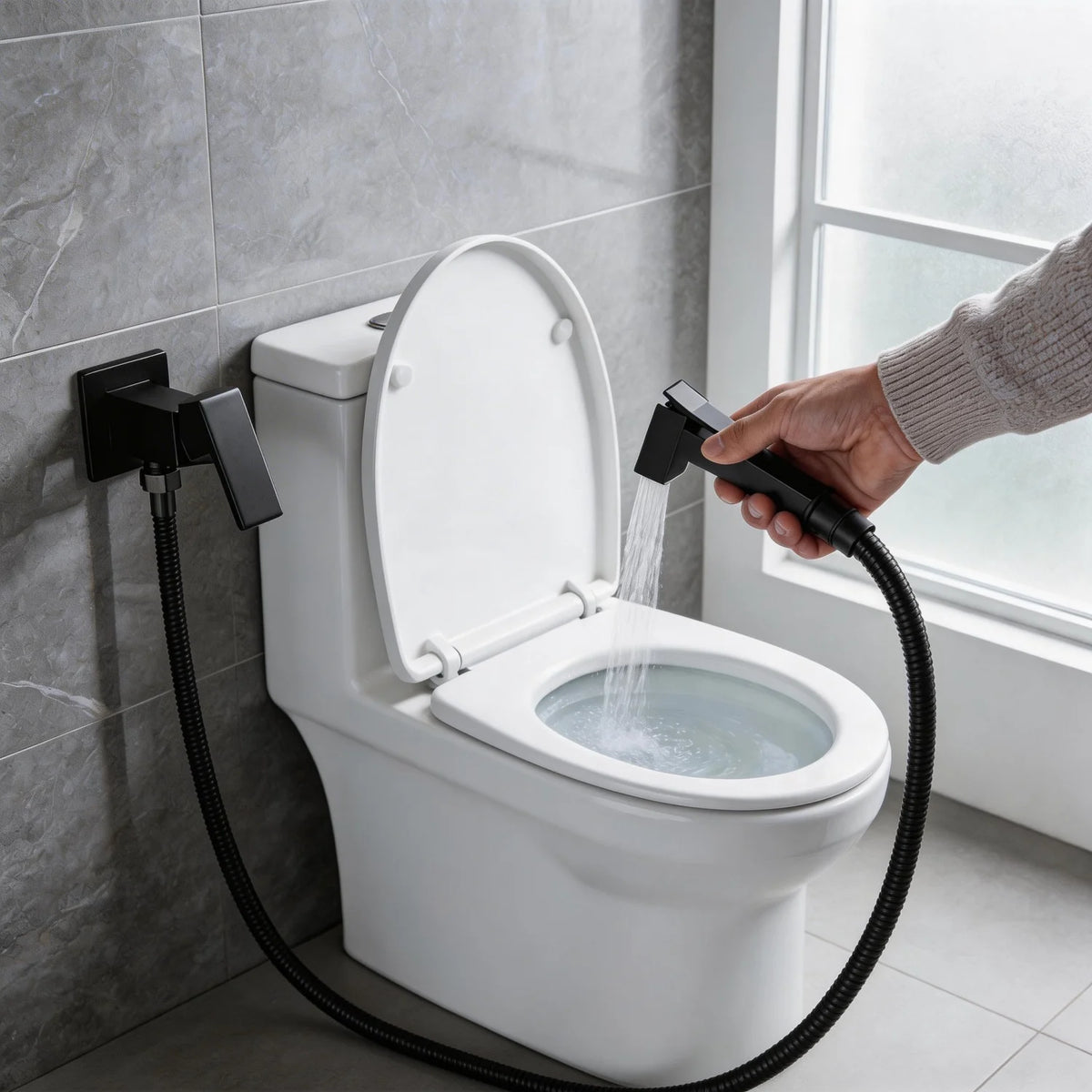 Wall Mounted Bathroom Spray Gun Set – Gold & Black Bathroom Spray Gun PLUSH