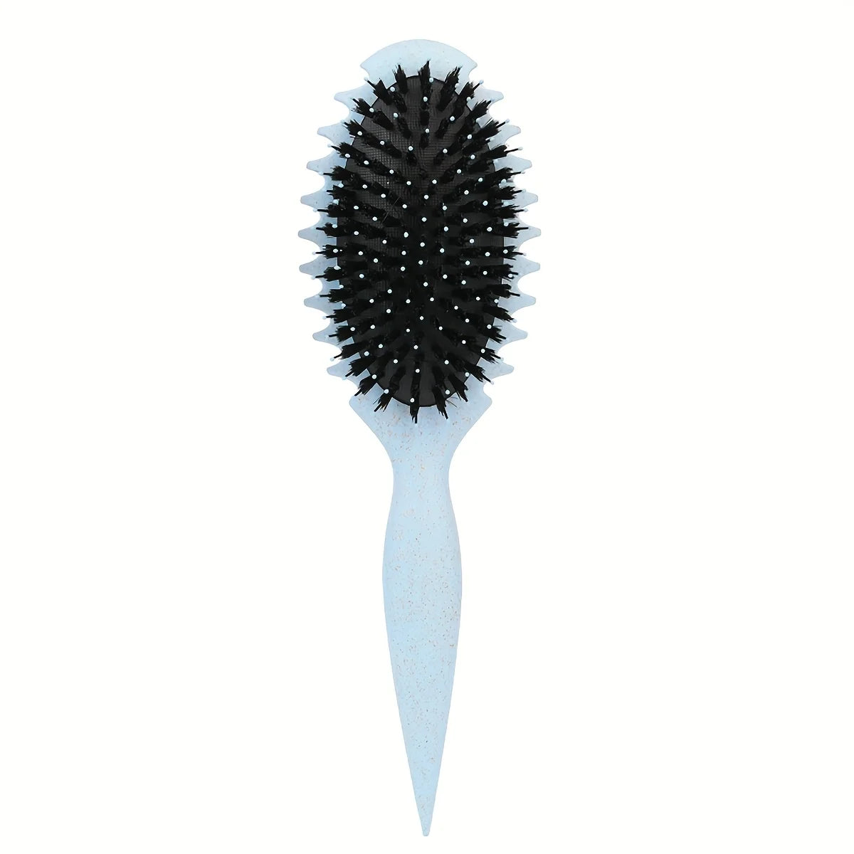 Candy Curl Defining Comb – Soft Bristle Wet Hair Brush Curl Defining Comb PLUSH Blue