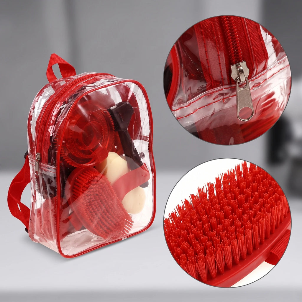 10-Piece Horse Grooming Kit with Zippered Carry Bag Horse Grooming Kit PLUSH