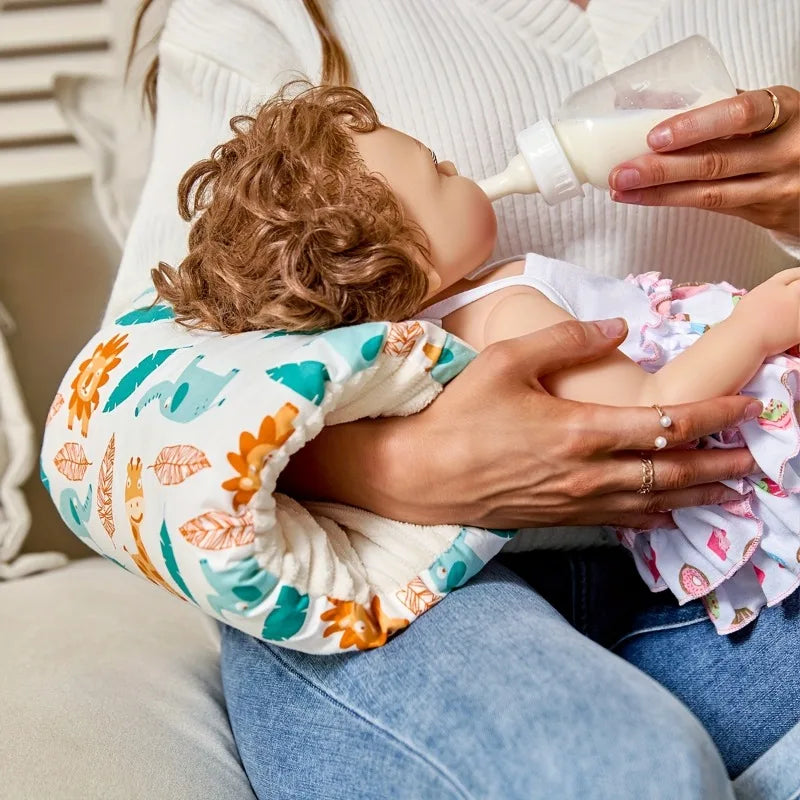 Cozy Baby Arm Nursing Pillow – 100% Cotton Infant Feeding Baby Nursing Pillow PLUSH