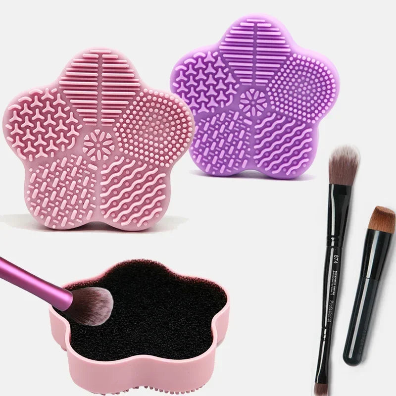 Seashell Silicone Makeup Brush Cleaner Scrubber Pad Brush Cleaner Pad PLUSH