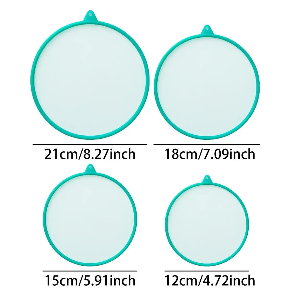 4-Pack Silicone Stretch Lids – Airtight Reusable Food Covers Silicone Food Lids PLUSH 4Pcs