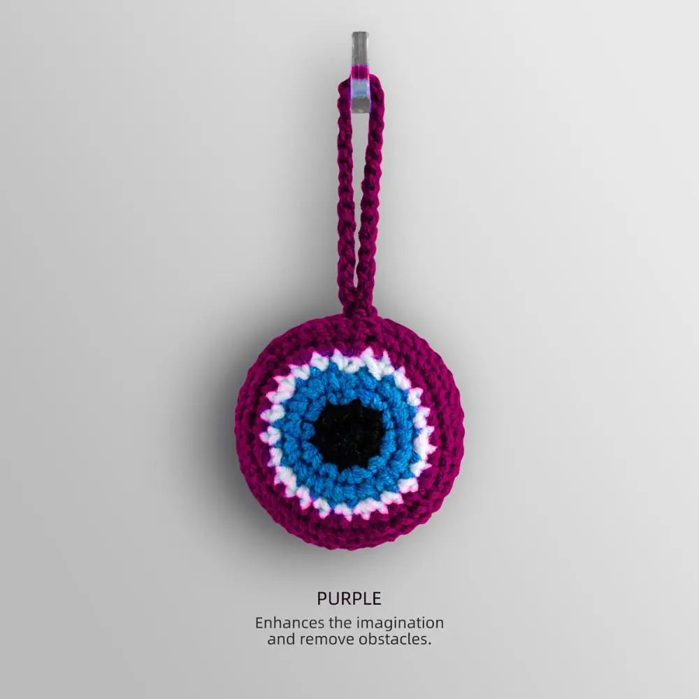 Lucky Eye Keychain Blue Evil Eye Tassel Car Charm Pendant Evil Eye Keychain PLUSH