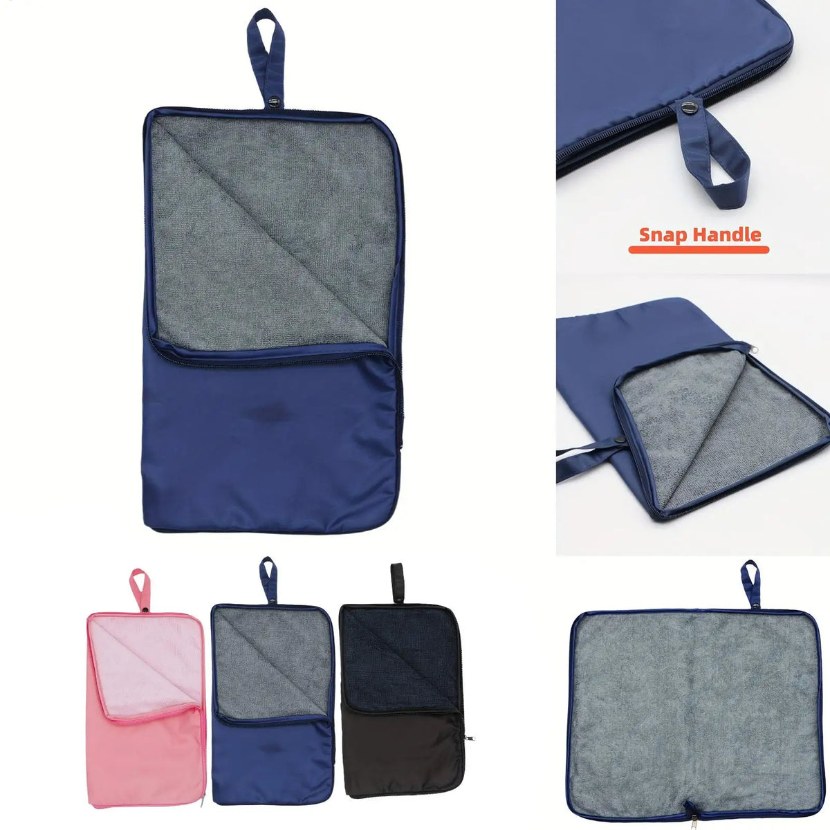 Zipper Wet Dry Bag with Towel – Leak-Proof Swim Pouch Wet Dry Swim Bag PLUSH