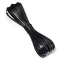 10 Yards Foldable PU Leather Cord Trim Binding Tape – DIY Craft Leather Craft Trim PLUSH black 5mm