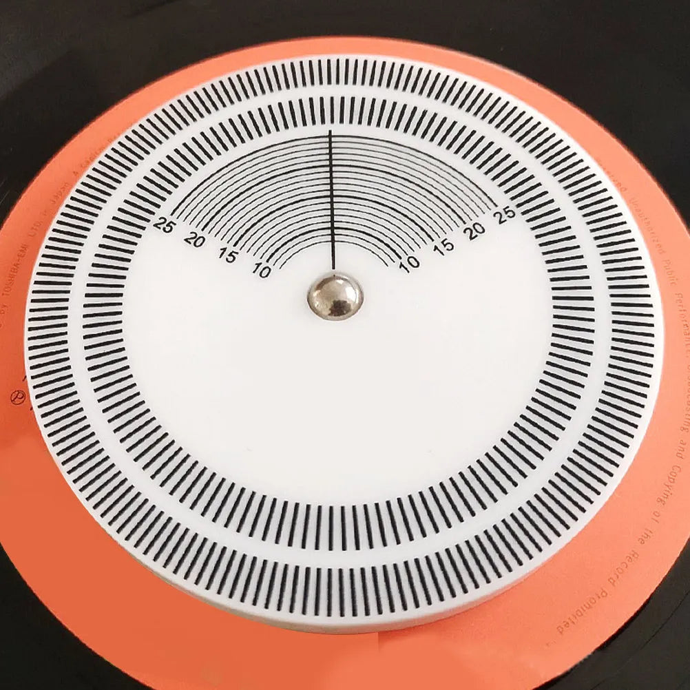 Acrylic Turntable Stroboscope Disc & Record Speed Tester Turntable Calibration Disc PLUSH
