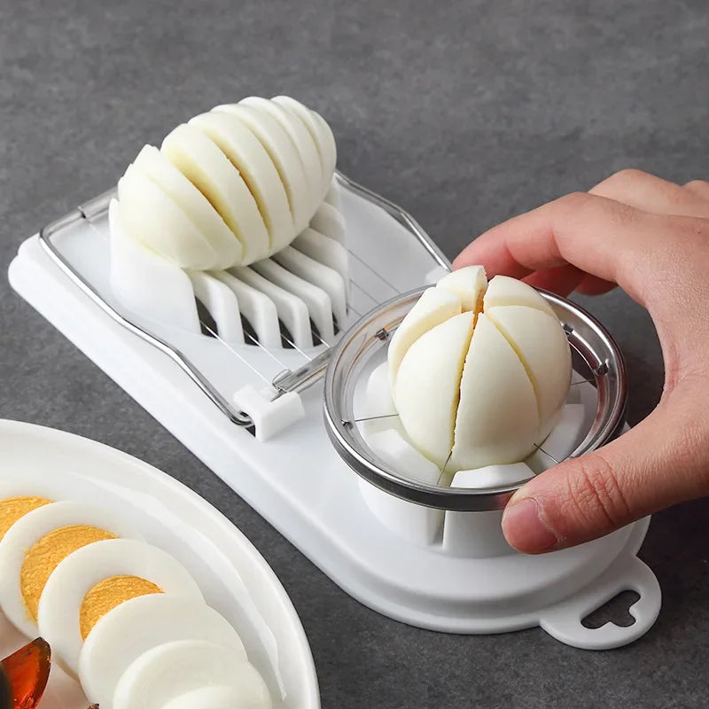 2-in-1 Stainless Steel Egg Slicer & Divider | Kitchen Tool Egg Slicer Tool PLUSH