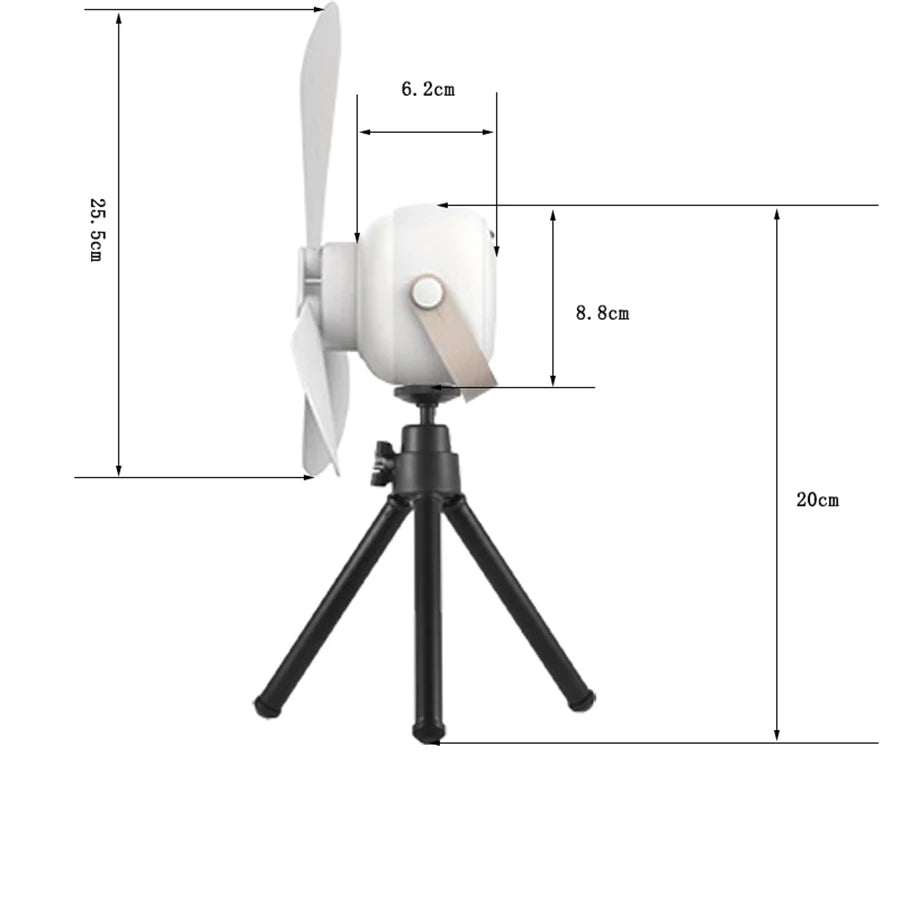 Portable Camping Ceiling Fan 7200mAh Battery & Remote Control Portable Ceiling Fan PLUSH