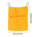 Sugar Glider Sleep Pouch – Soft Plush Hammock Nest for Pets Small Pet Hammock PLUSH Yellow 1PC