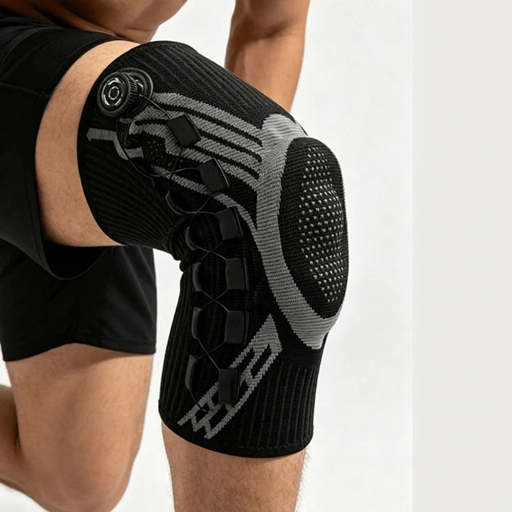 Adjustable Knob Knee Brace – Elastic Non-Slip Sport Support Knee Brace Support PLUSH
