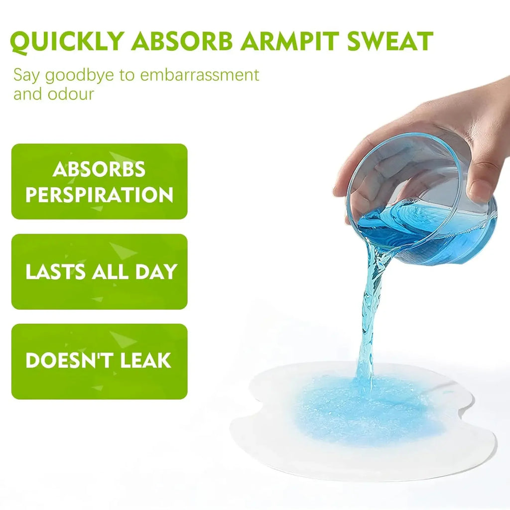 Disposable Underarm Sweat Pads – Ultra-Thin Breathable Cotton Underarm Sweat Pads PLUSH