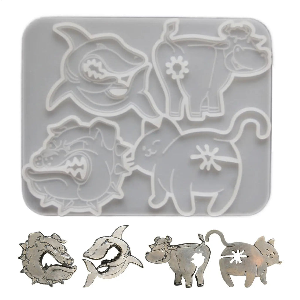 Cat Butt Silicone Mold – 4-Cavity DIY Craft & Baking Mold DIY Silicone Mold PLUSH