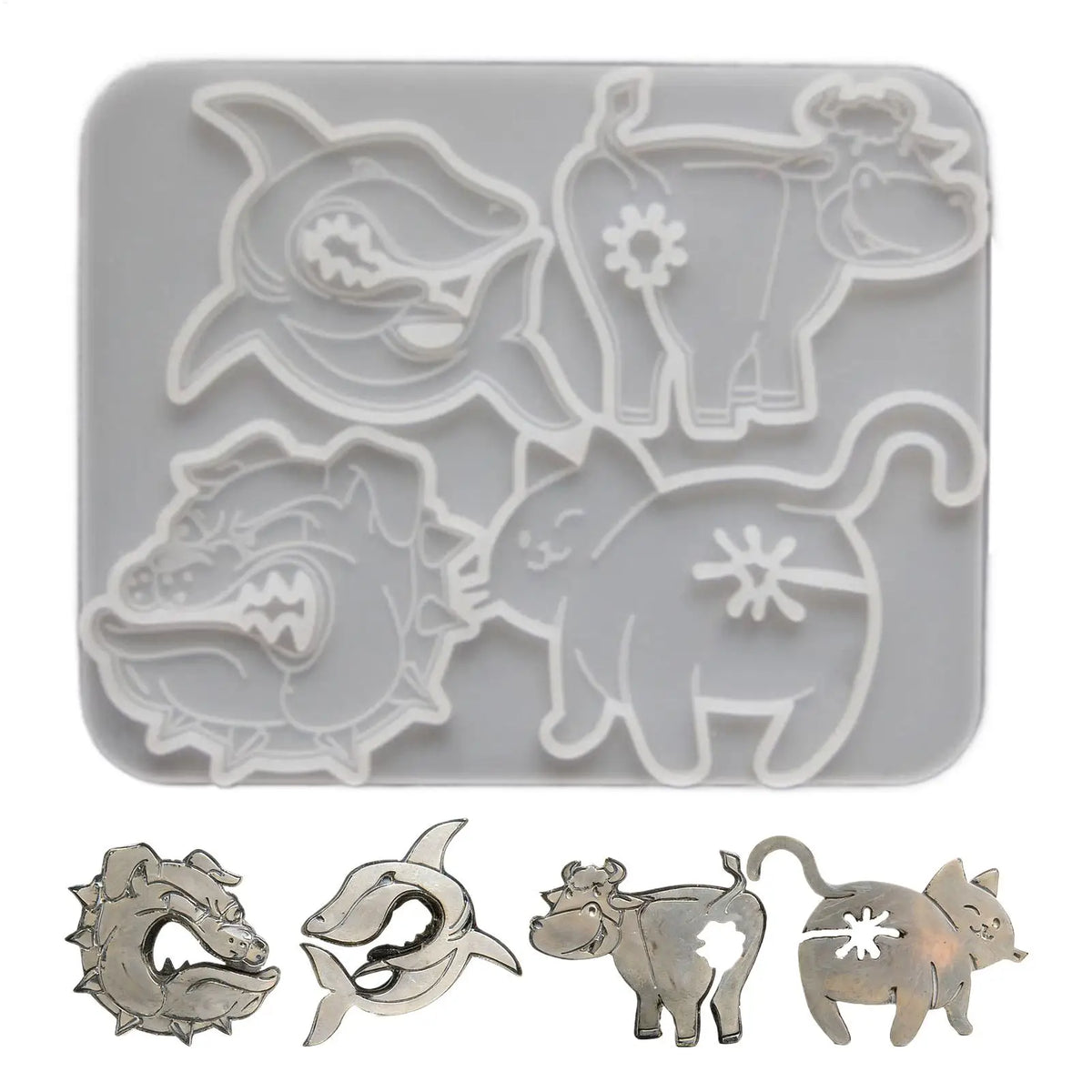 Cat Butt Silicone Mold – 4-Cavity DIY Craft & Baking Mold DIY Silicone Mold PLUSH