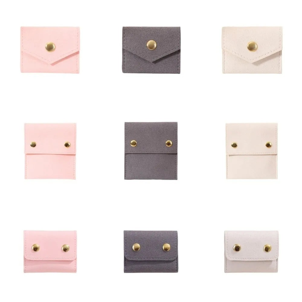 Microfiber Velvet Mini Jewelry Bag – Foldable Organizer Pouch Jewelry Display Bag PLUSH