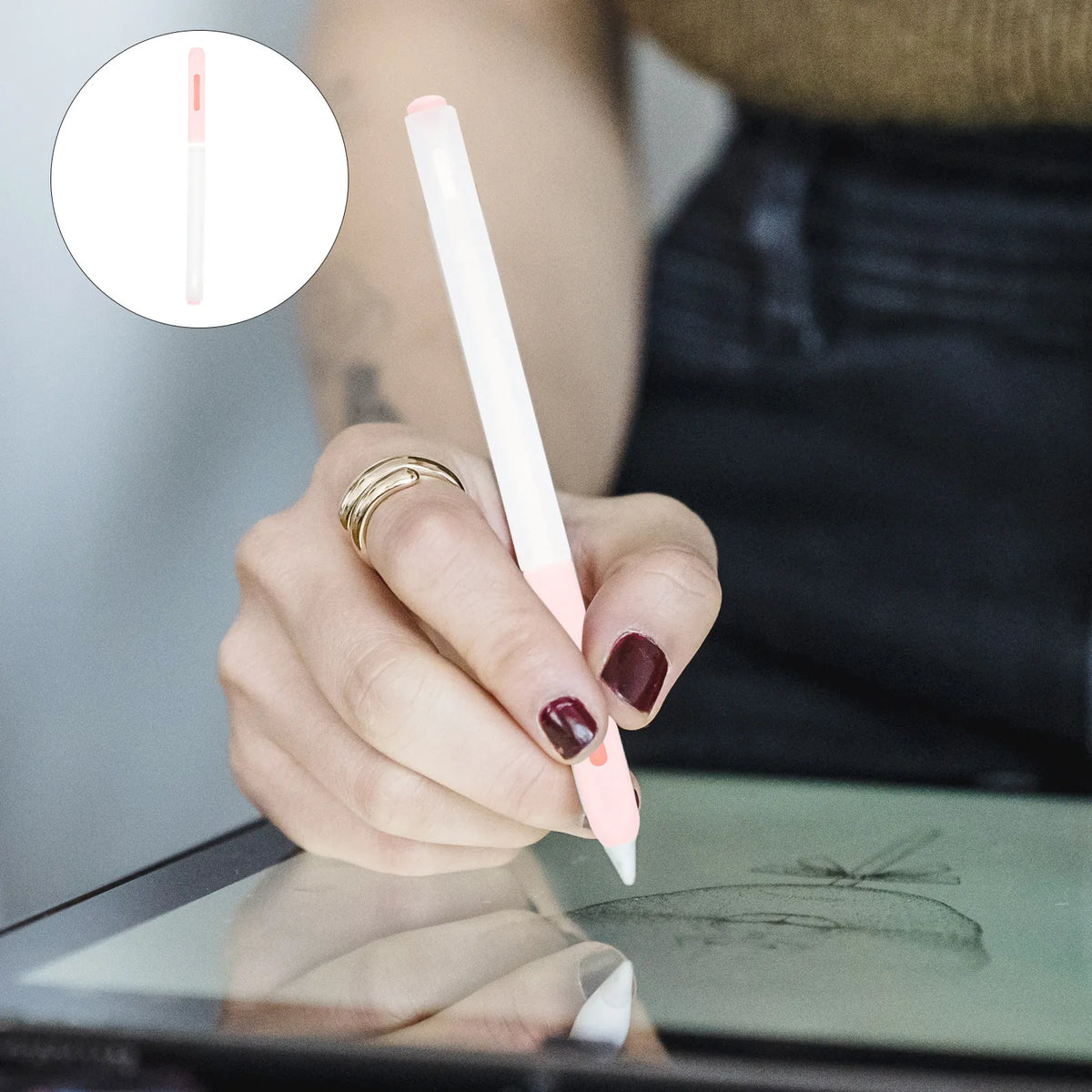 Silicone Stylus Pencil Sleeve – Soft Grip Shockproof Cover Stylus Pen Sleeve PLUSH Default Title