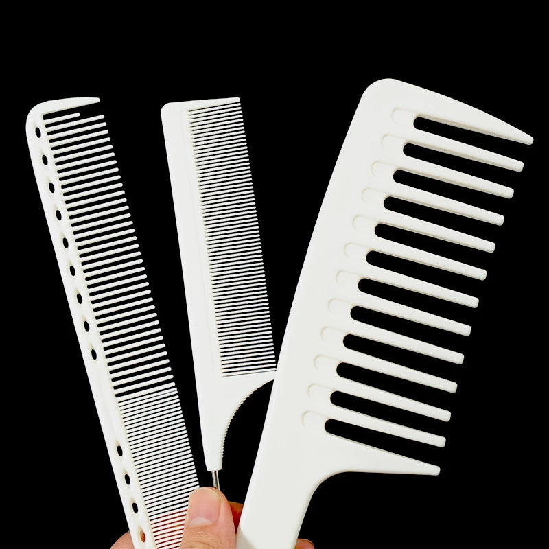 Wide-Tooth, Double-Sided & Steel Needle Comb Set – Anti-Static Hair Comb Set PLUSH