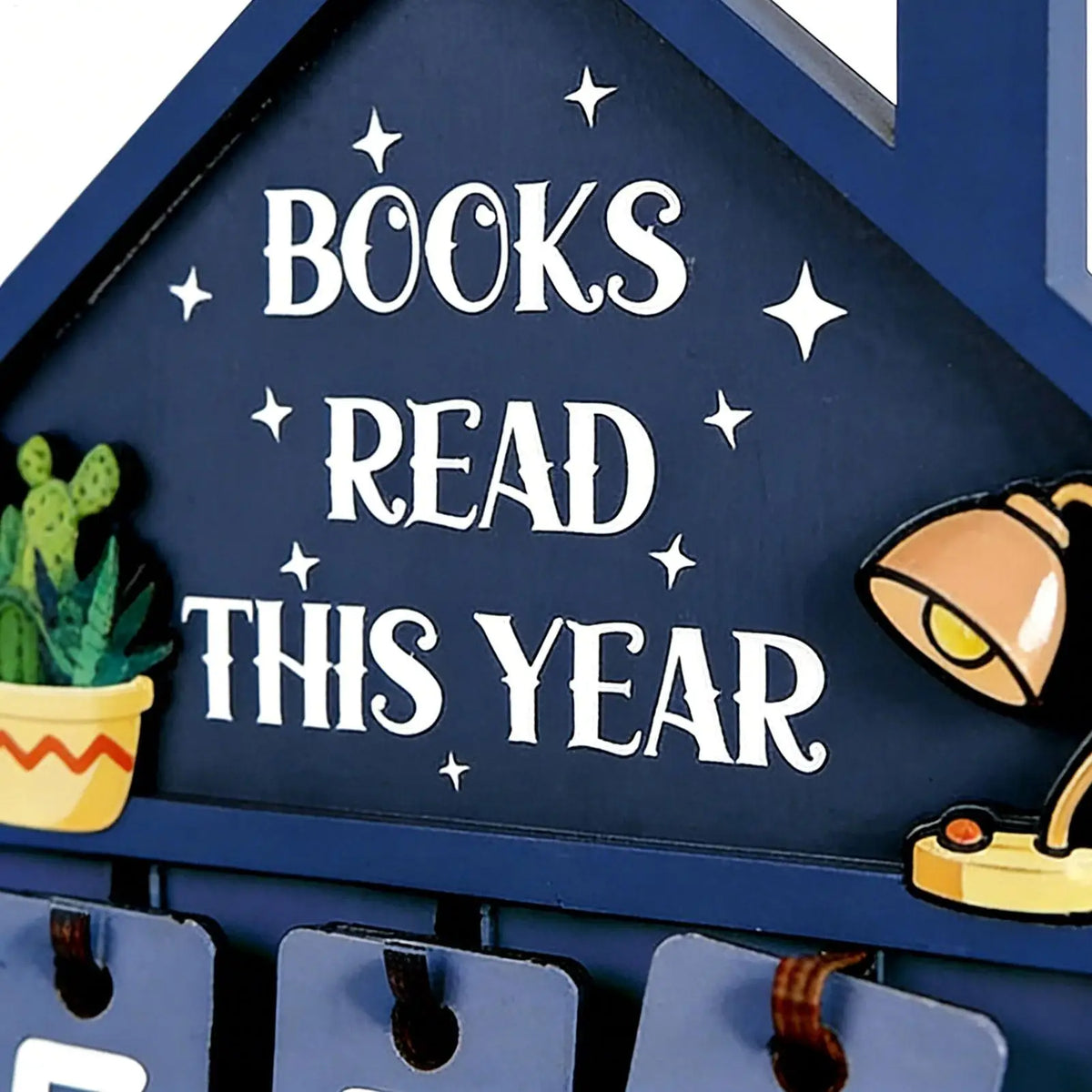 Wooden Books Read Counter Sign – Reading Tracker Shelf Decor Wooden Reading Tracker PLUSH