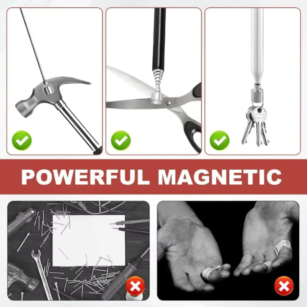 Telescopic Magnetic Pickup Stick & Inspection Mirror Tool Magnetic Pickup Tool PLUSH