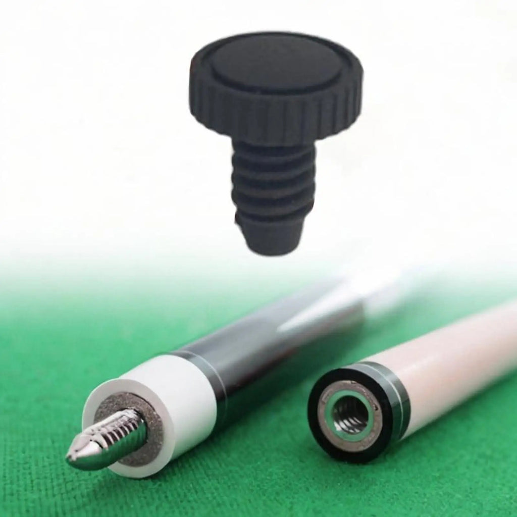 Billiard Cue Bottom Bumper Plug – Screw-On Protector 2-Pack Cue Bumper Plug PLUSH