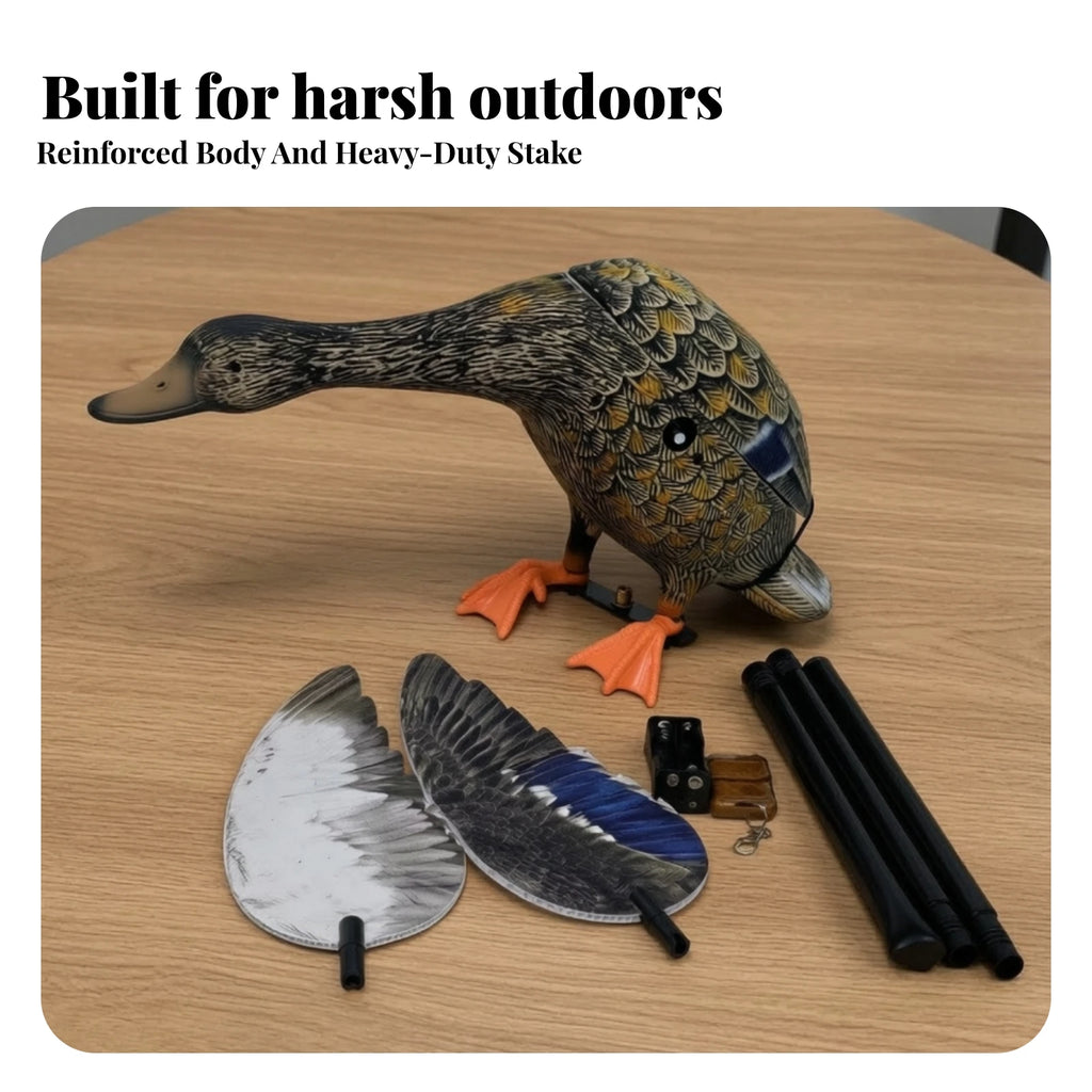 Wireless Rotating Wing Duck Decoy – Crack-Resistant & Silent Motorized Hunting Decoy PLUSH
