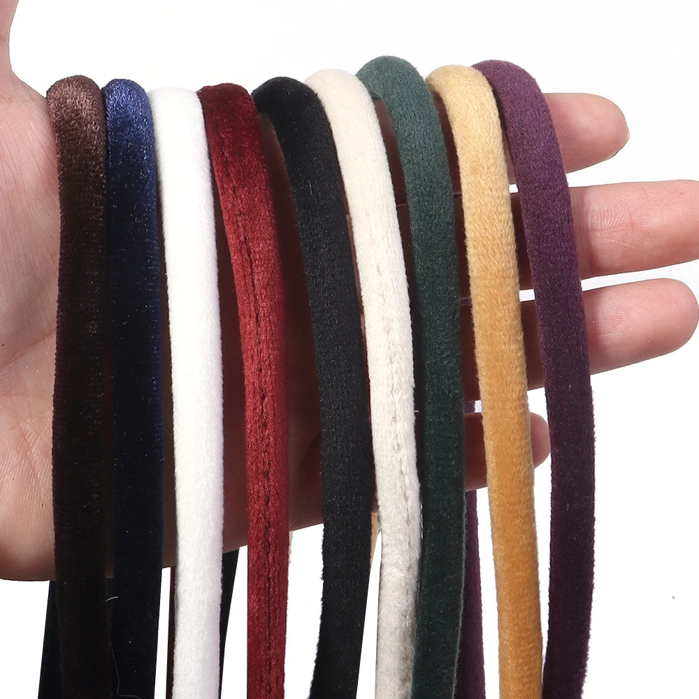 5 Yards Velvet Yarn Rope – Soft Thick DIY Choker Craft Material Velvet Craft Yarn PLUSH