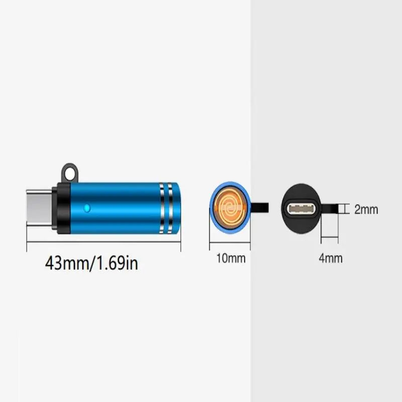 USB-C Flameless Lighter – Windproof Portable EDC Keychain Flameless USB Lighter PLUSH