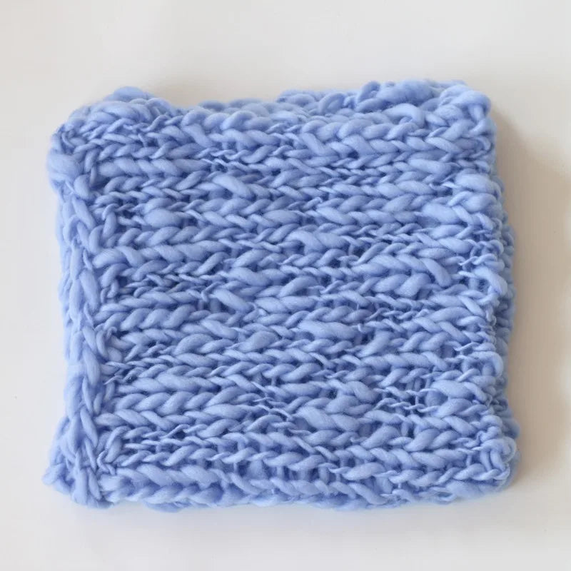 Newborn Photography Prop Blanket – Handmade Flokati Weave Mat Baby Photo Prop PLUSH