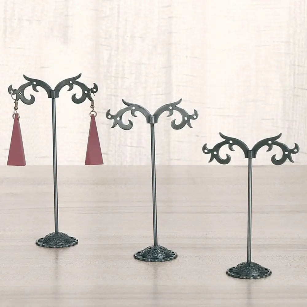 Metal Earring Holder Stand Set of 3 – Jewelry Display Rack Jewelry Display Stand PLUSH