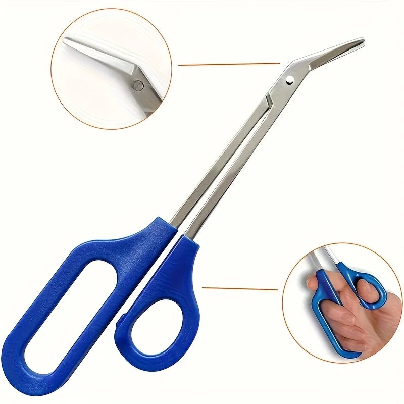 Ouriner Long Handle Toenail Scissors – Stainless Steel Trimmer Nail Trimmer Scissors PLUSH